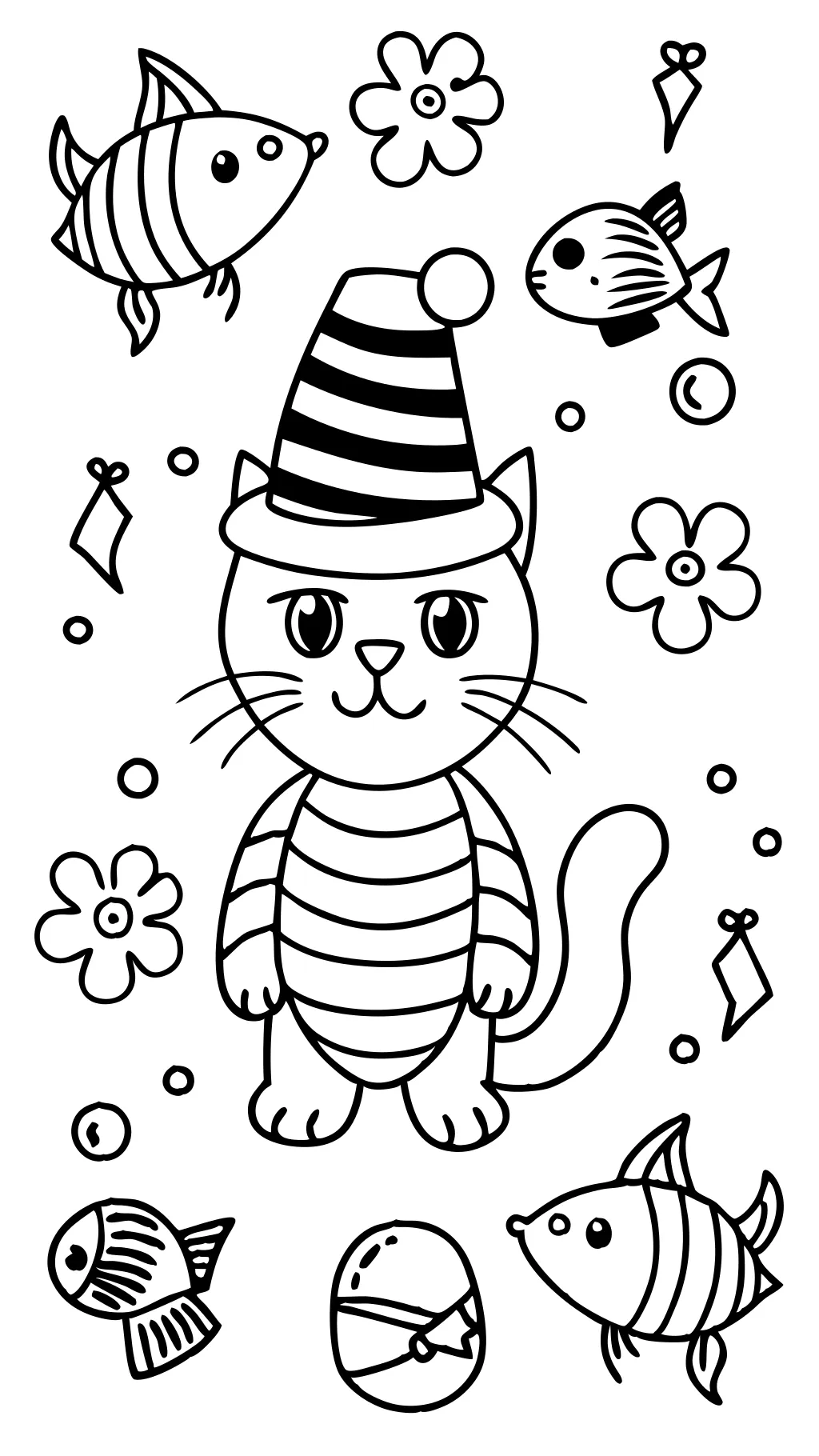 Cat in the Hat Coloring Page